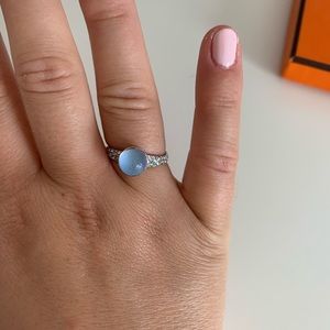 Alexis Bittar Lucite Ring with CZ band